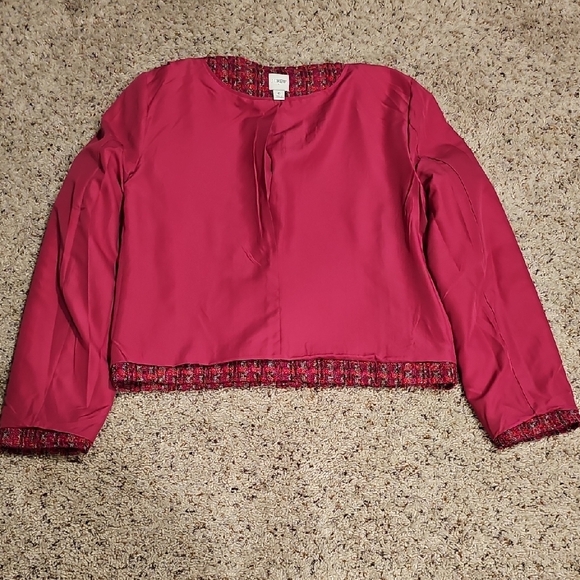 J. Crew sz 6 pink tweed blazer - Picture 11 of 11